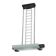Metal and frosted glass suspension