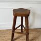 High stool in elm by Olavi Hanninen