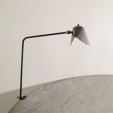 Black French Mid Century Agrafée Desk Clip Lamp by Serge Mouille, 1950s