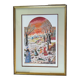 Lithographie Alain Thomas Scène hivernale Russe