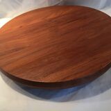 Jens Quistgaard round serving tray for Dansk IHQ teak Scandinavian design