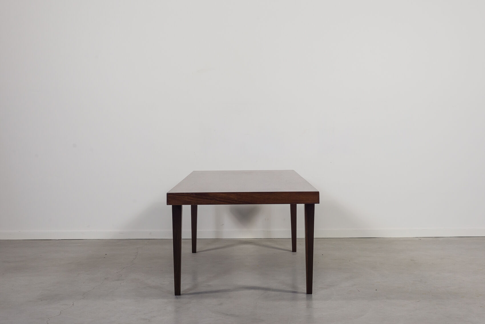 Rosewood coffee table by Erik Severin Hansen for Haslev, 1960s.