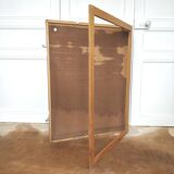 School map and wooden frame MDI Human body