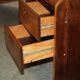 Mid-century modern right-angle desk in Brazilian wood.