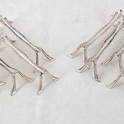 Christofle Printania model, Art Nouveau, 12 silver-plated knife rests.