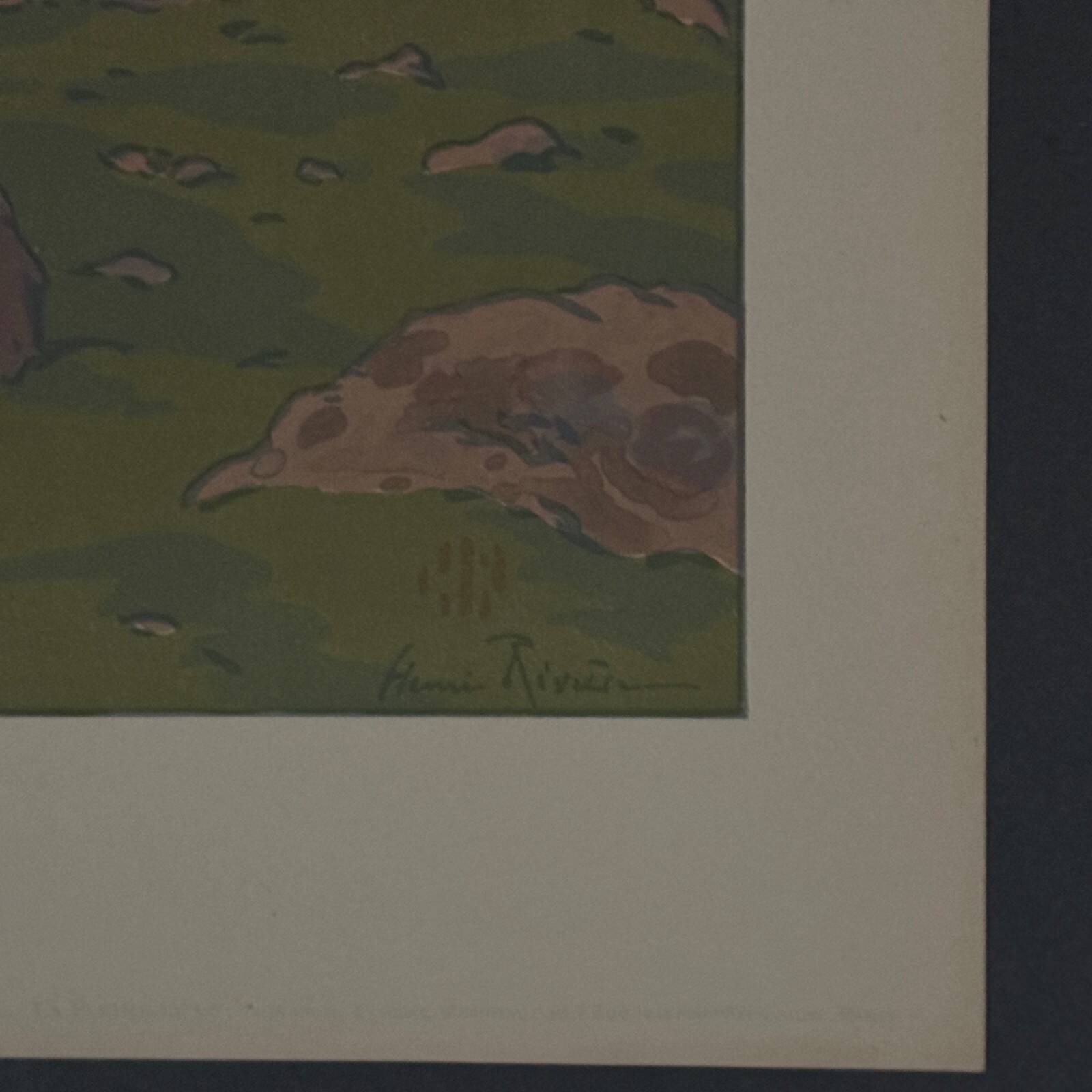 Lithograph by Henri The Fairy of the Hours - The Full Moon