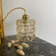 Vintage amber glass suspension globe