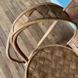 Chestnut armchair called “Le Corbusier”
