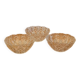 Set of 3 vintage glass bowls