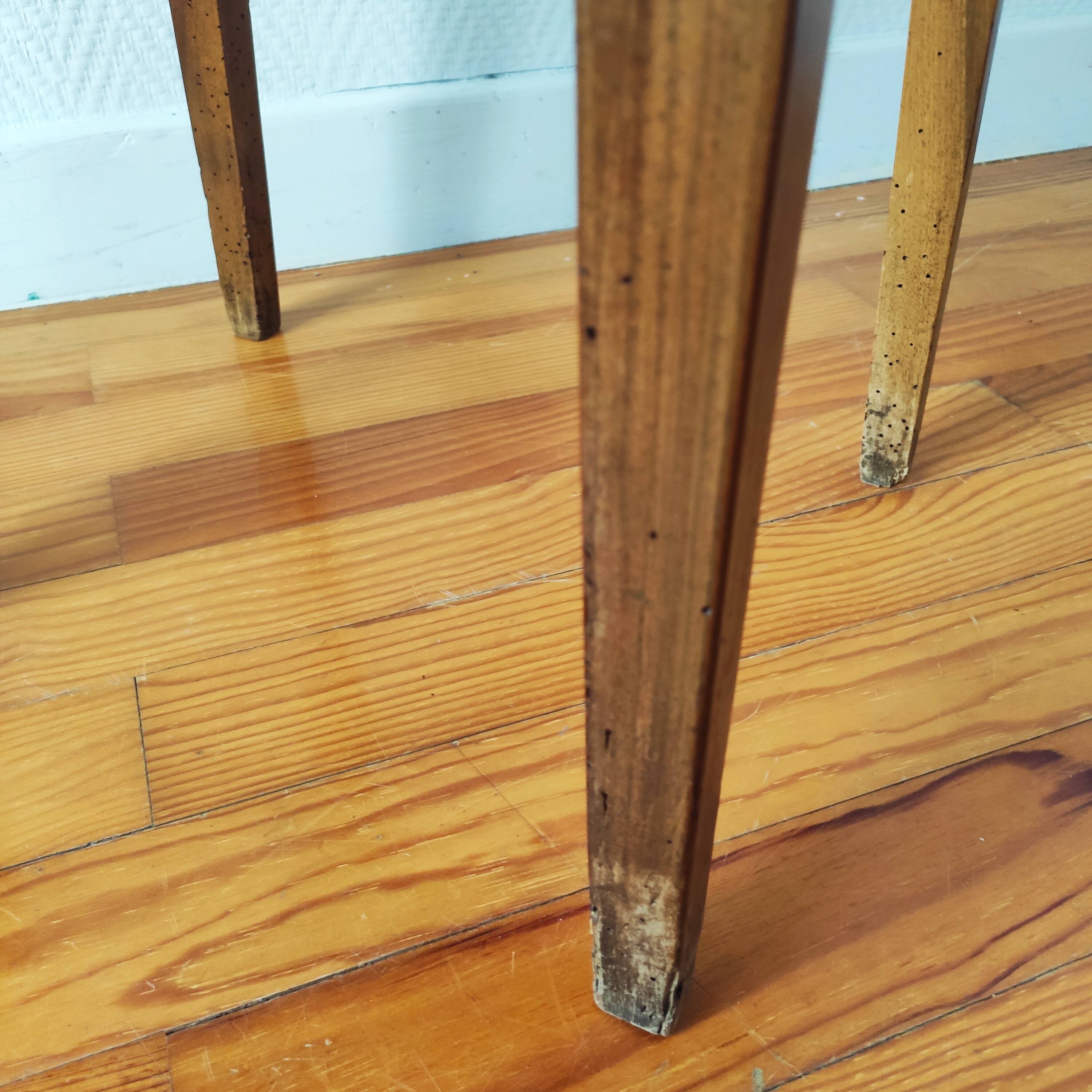 Directoire walnut bedside table