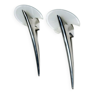 Set of 2 designer metal and glass wall lights - Metalarte - Taller Uno