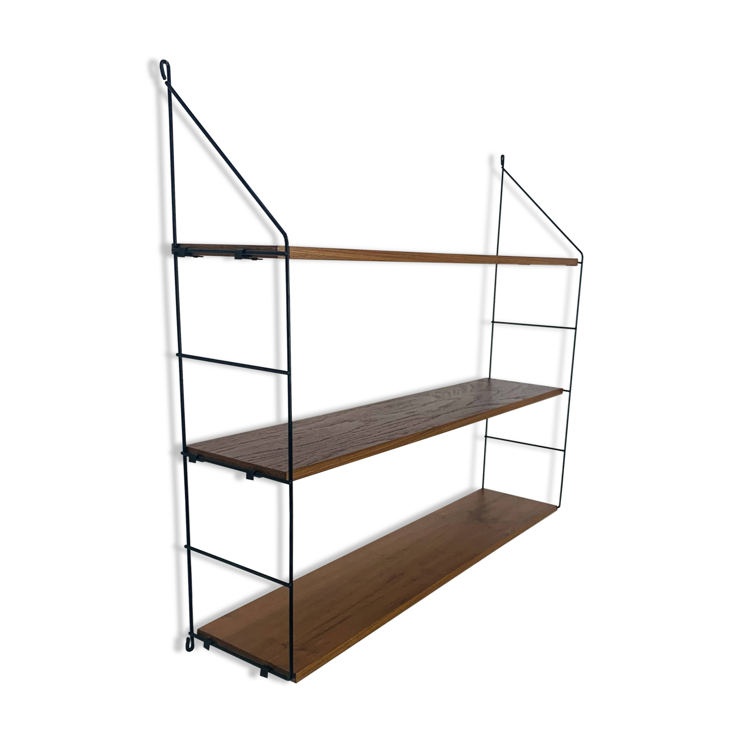 String shelf, teak and metal, 1960s