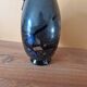 Robert Pierini (Born in 1950) - Matte black blown glass vase - 1985 - Biot