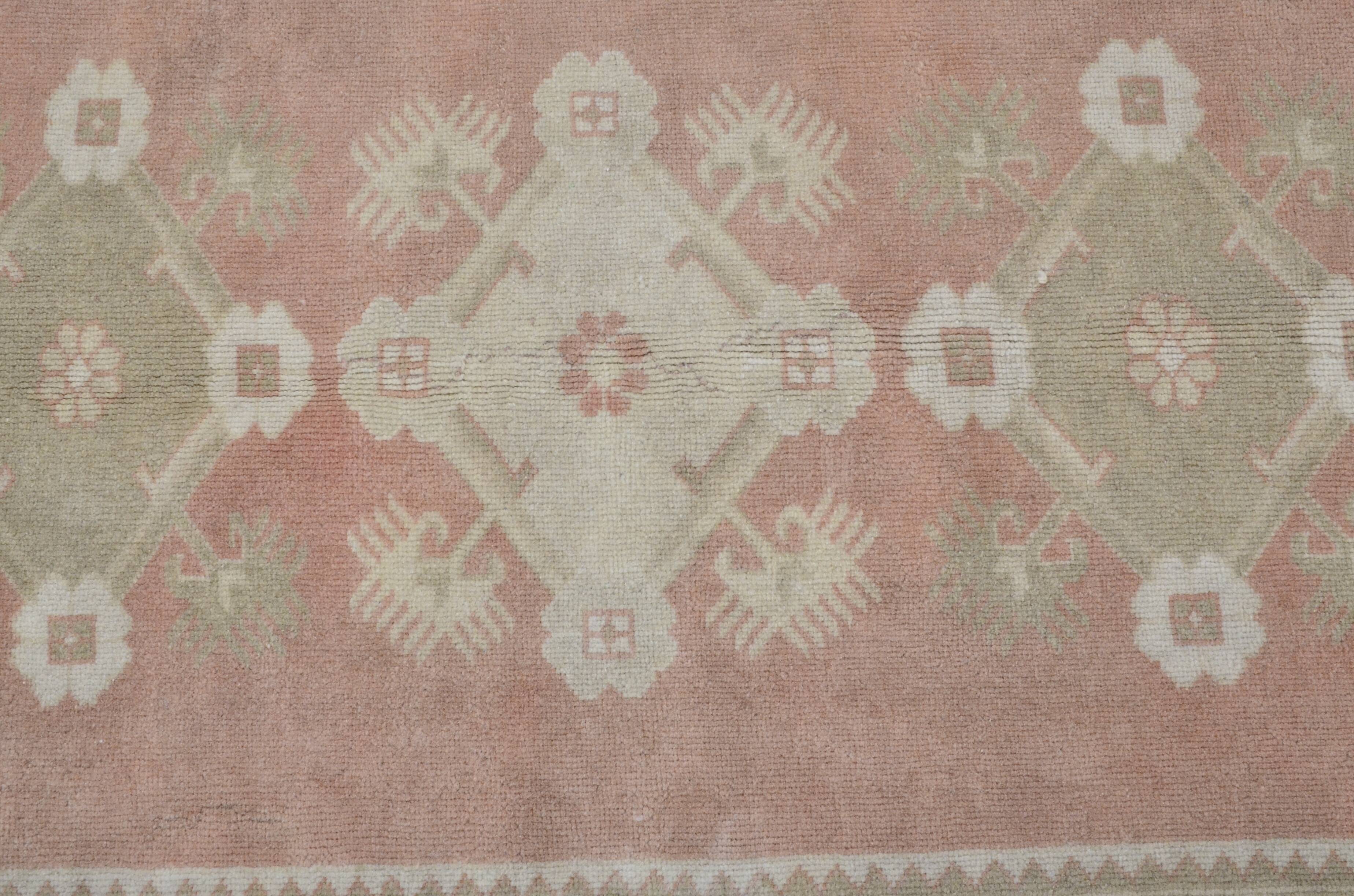 Tapis de sol Oushak vintage sku 3589