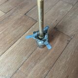 Vintage pendant light in chiseled glass from the 70s