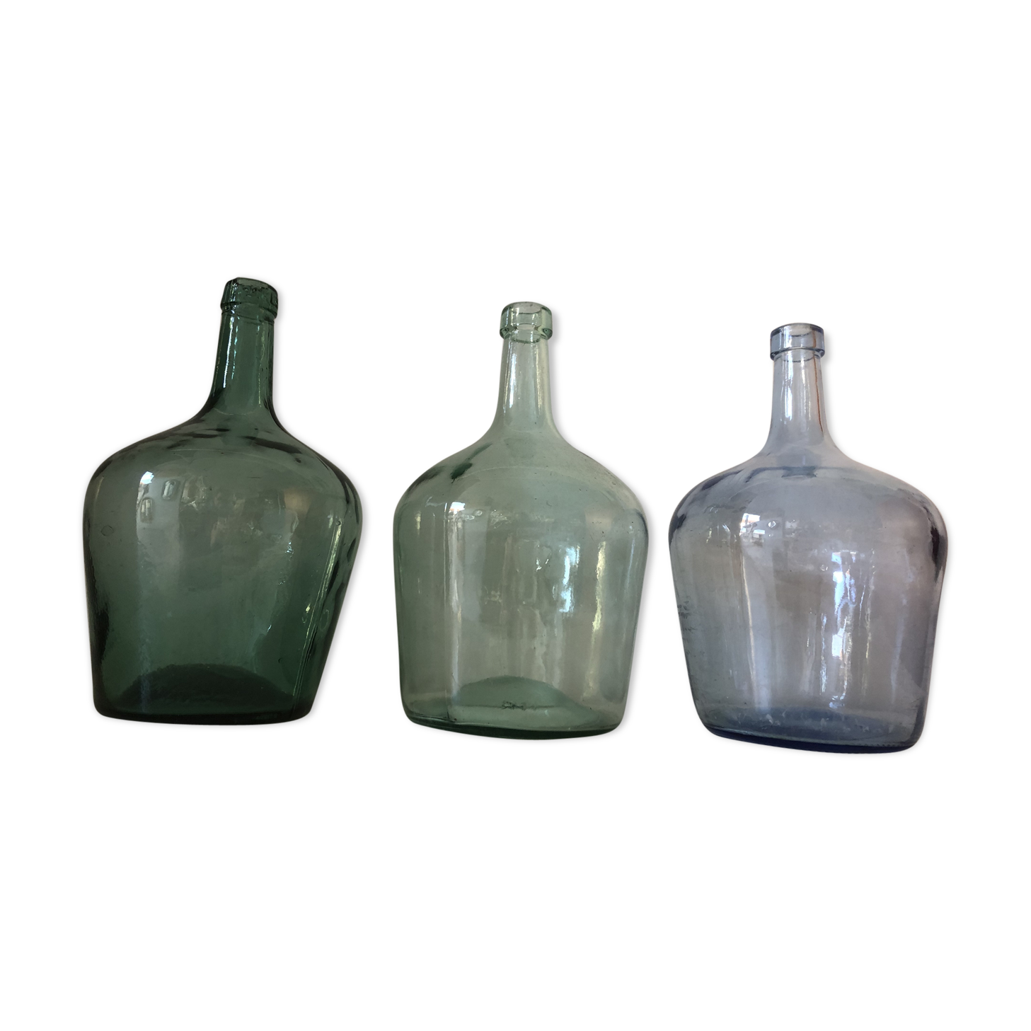Demijohn  trio / vintage bottle