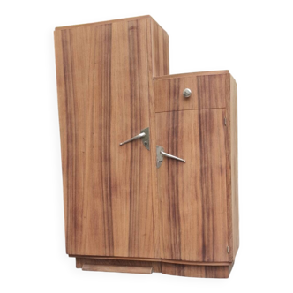 Renovated asymmetrical art deco wardrobe
