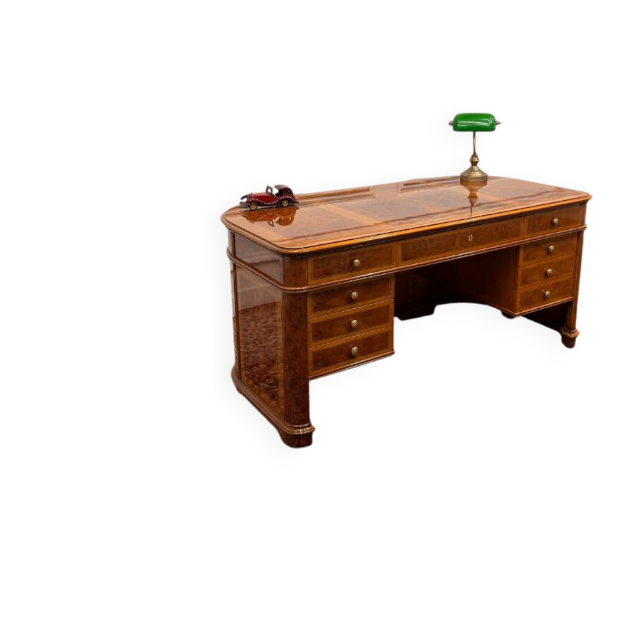 Bureau antique classique italien avec panneau arrière