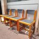 4 chaises à tigettes de André Sornay