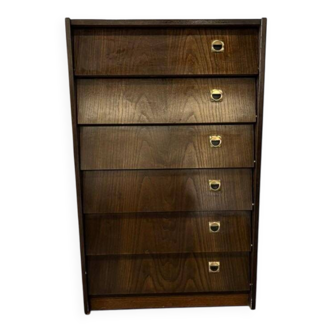 Vintage wooden shoe cabinet / drop-leaf furniture