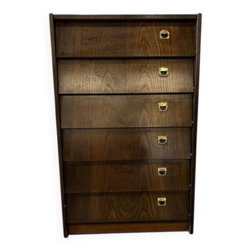 Vintage wooden shoe cabinet / drop-leaf furniture