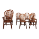 set of 5 Windsor chairs and two armchairs - 19th century