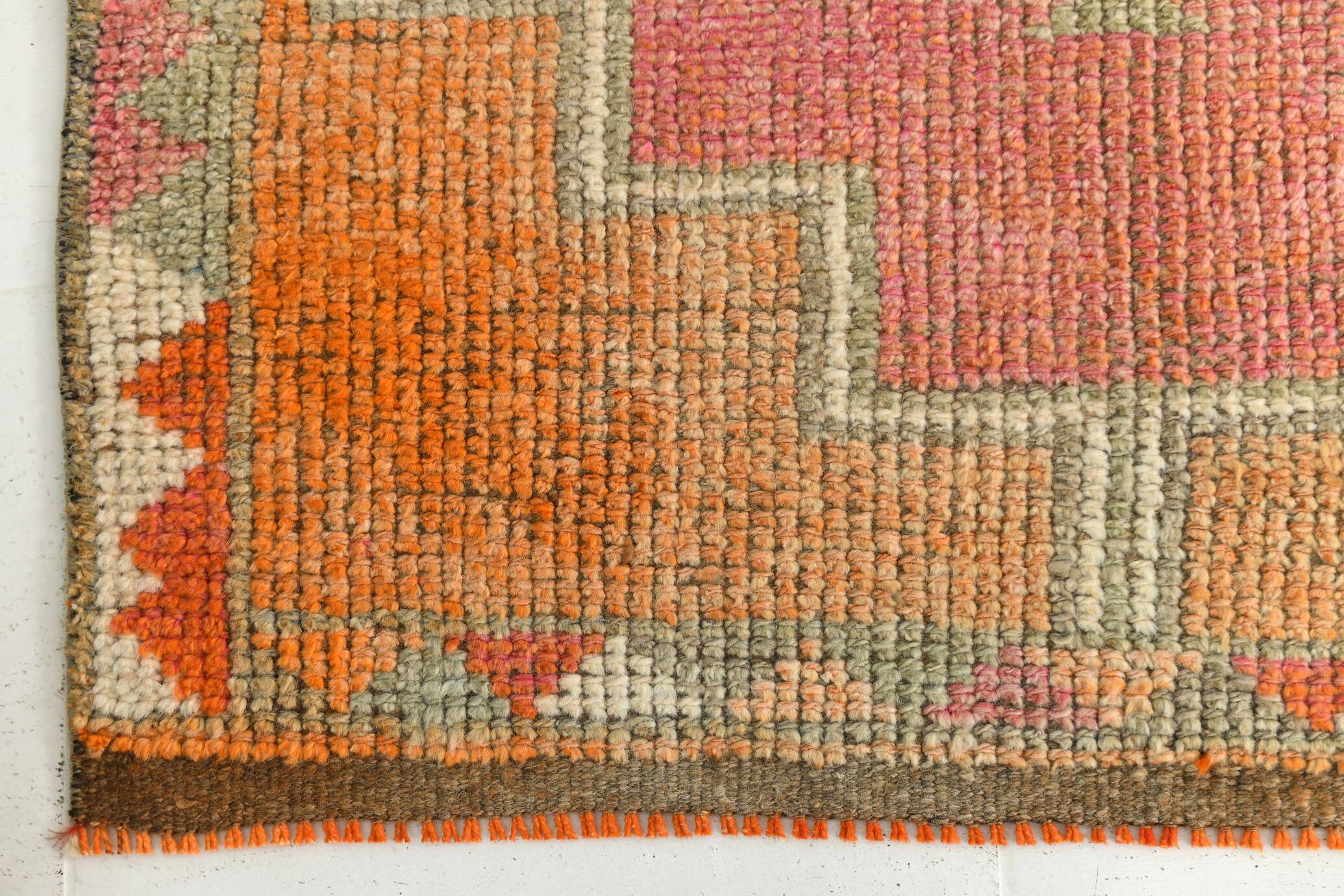Super Soft Wool Vintage Runner Rug, 95x350Cm