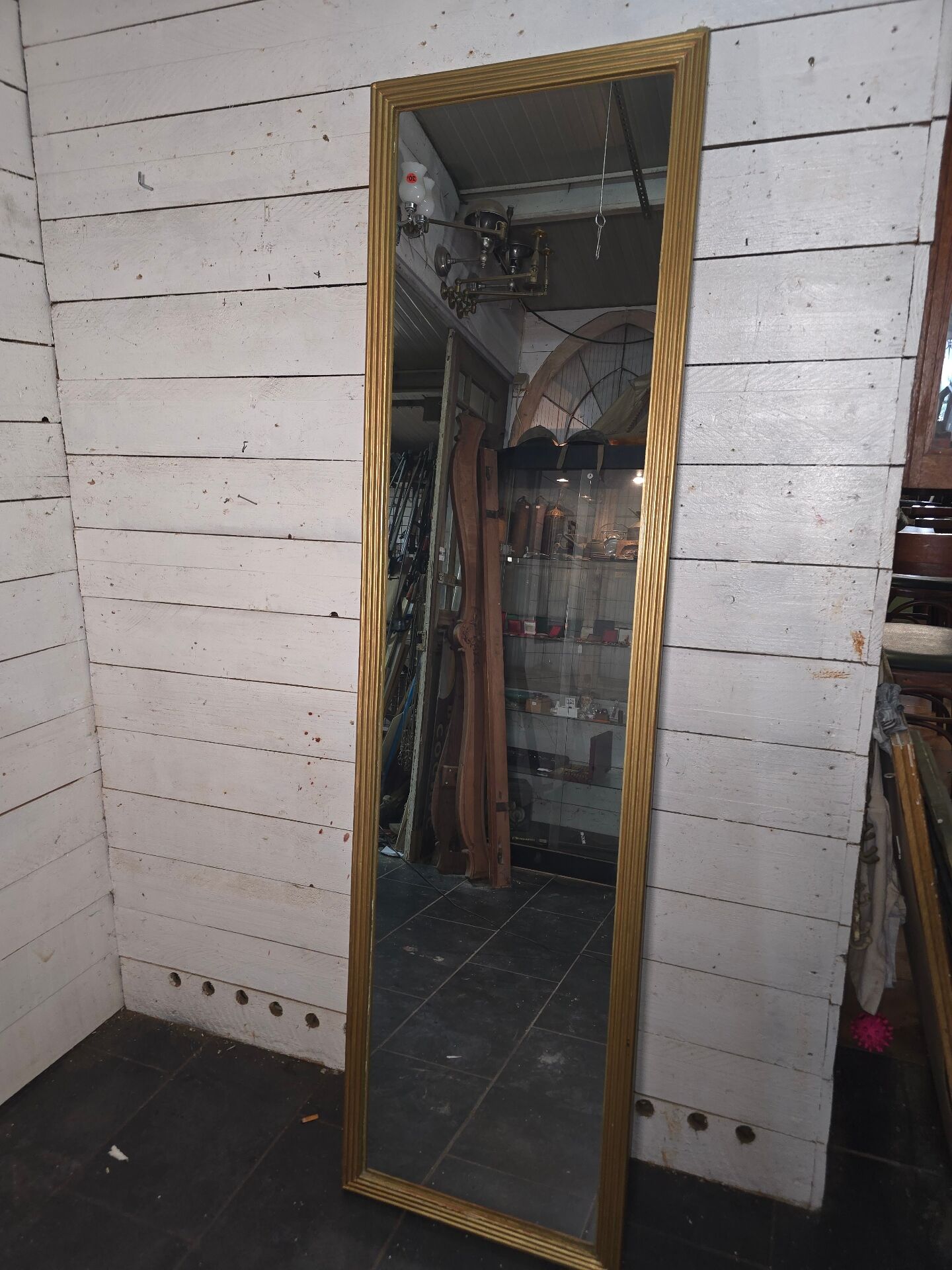 Miroir doré panoramique