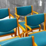 Set of 6 Kinnepards chairs in curved wood – Scandinavian design