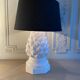 Imposing ceramic table lamp artichoke shape, Italy, 1960s