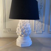 Imposing ceramic table lamp artichoke shape, Italy, 1960s