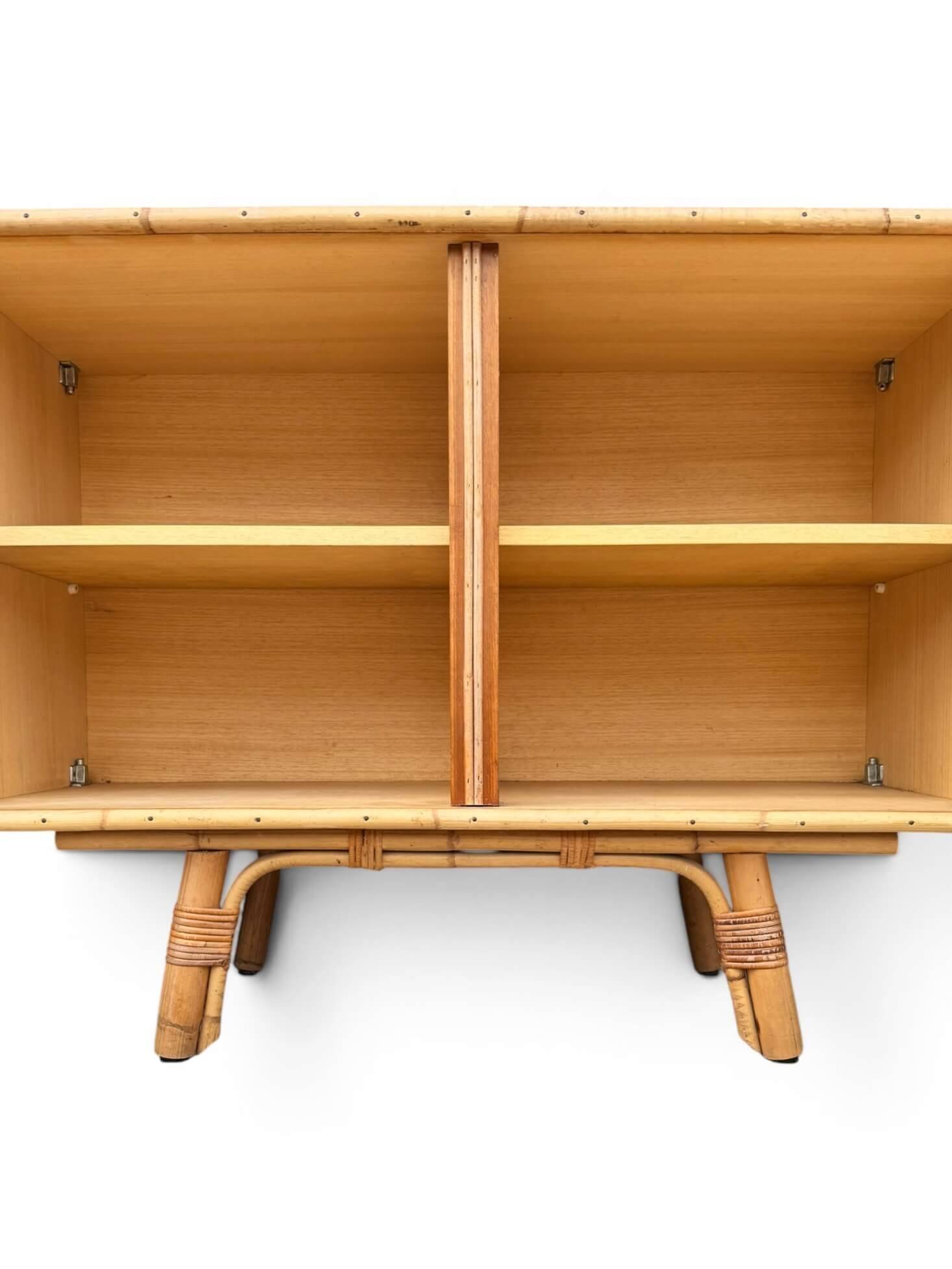 Bamboo and rattan buffet Audoux Minet