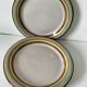 4 large graphic plates with multicoloured stripes – 26 cm