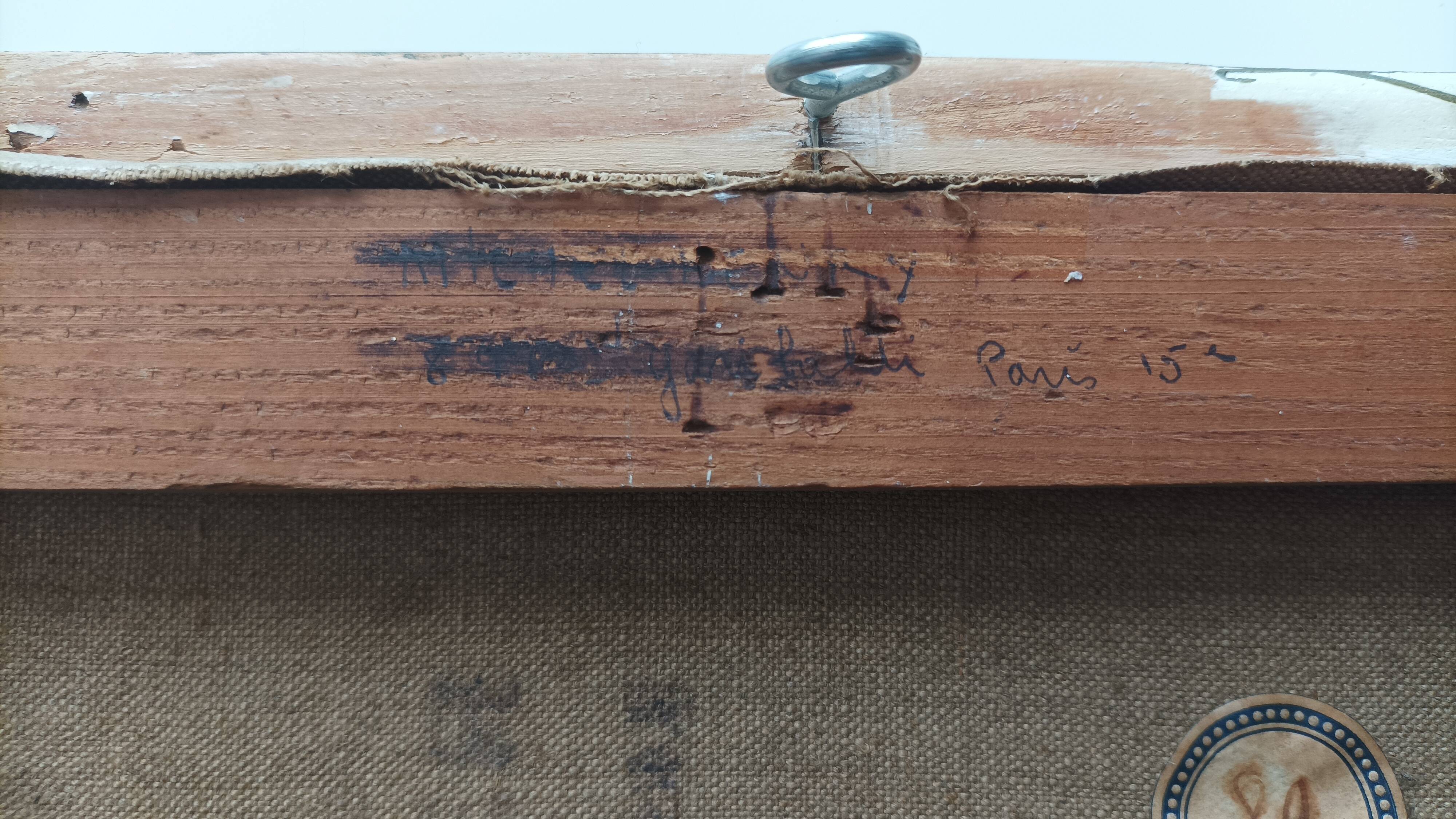 Michel Henry (1928-2016) Oil on canvas painting "Toros a Pedraza"