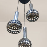 Vintage Symphonie cascade pendant lamp Euroline Belgium 1970s