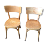 Pair of chairs Bistro Baumann 50s vintage