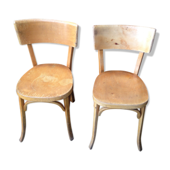 Pair of chairs Bistro Baumann 50s vintage