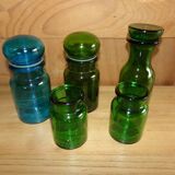 Set of 5 glass jars