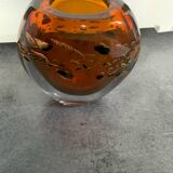 Vase with belly signed Pierre Marion 80s