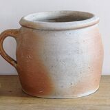 Rustic Antique Stoneware Jar with Handle