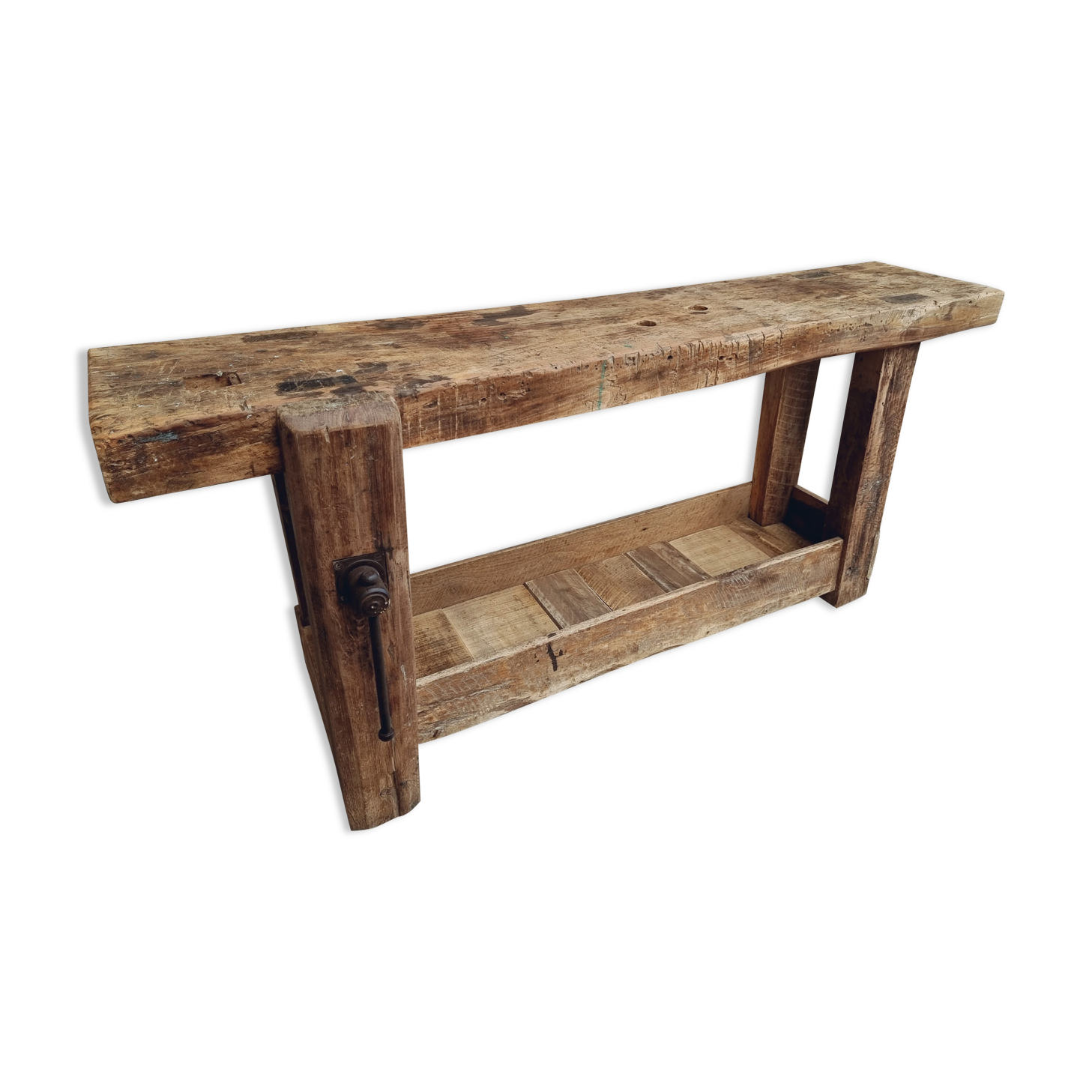 Antique workbench bathroom furniture or side table