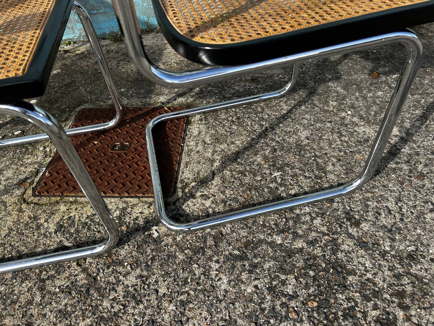 Set of 4 Cesca chairs by Marcel Breuer