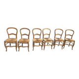 6 cherry wood chairs