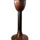 Wood and leather standing ashtray 1970