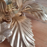 Golden brass flower wall lamp