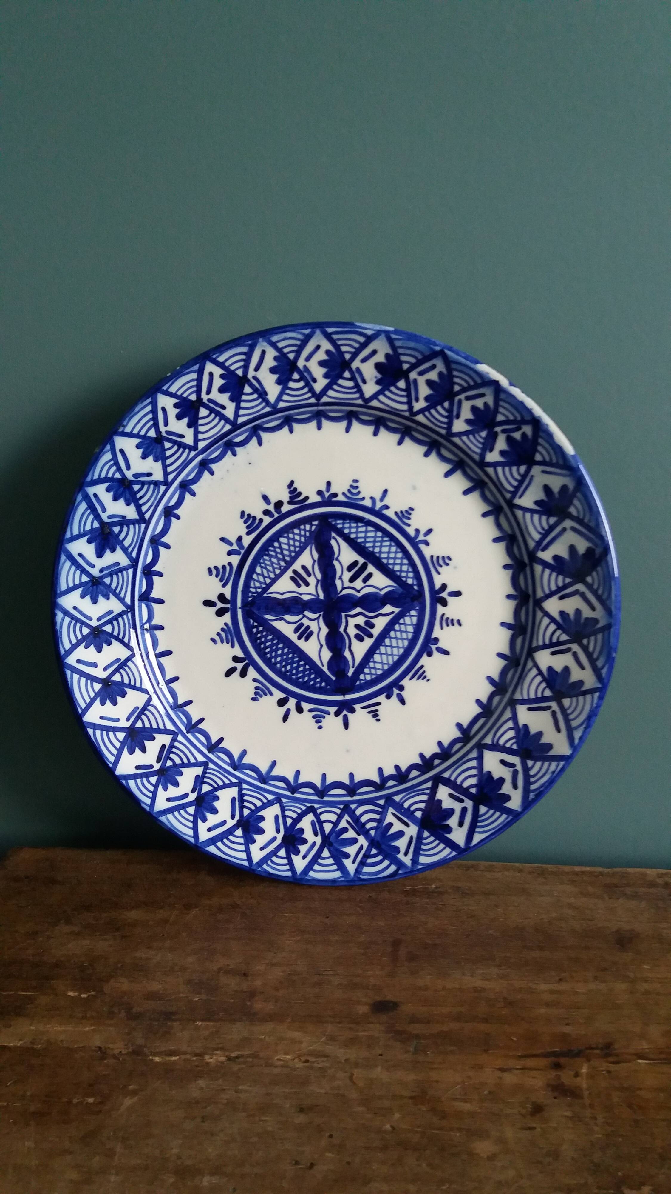 Hand-painted decorative wall plate Spain