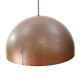 Massive patinated copper lamp - Denmark 60's