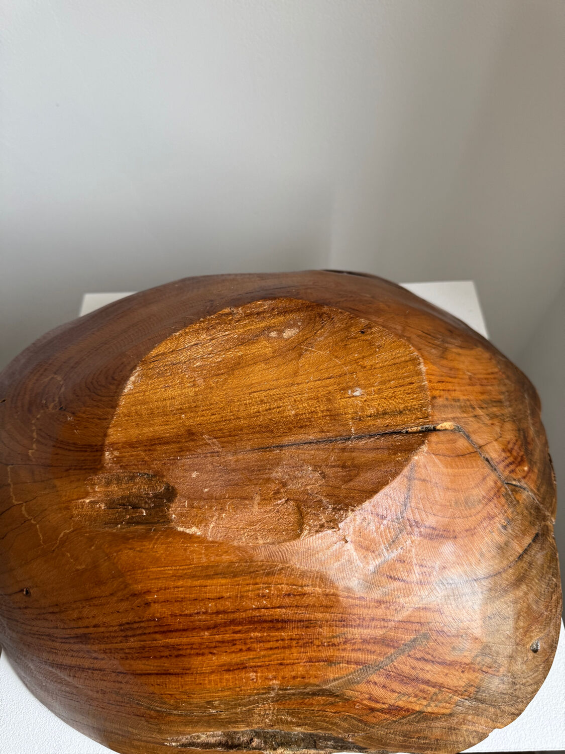 Organic Handcarved Large Teak Root Bowl