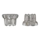 Vintage glass candle holders