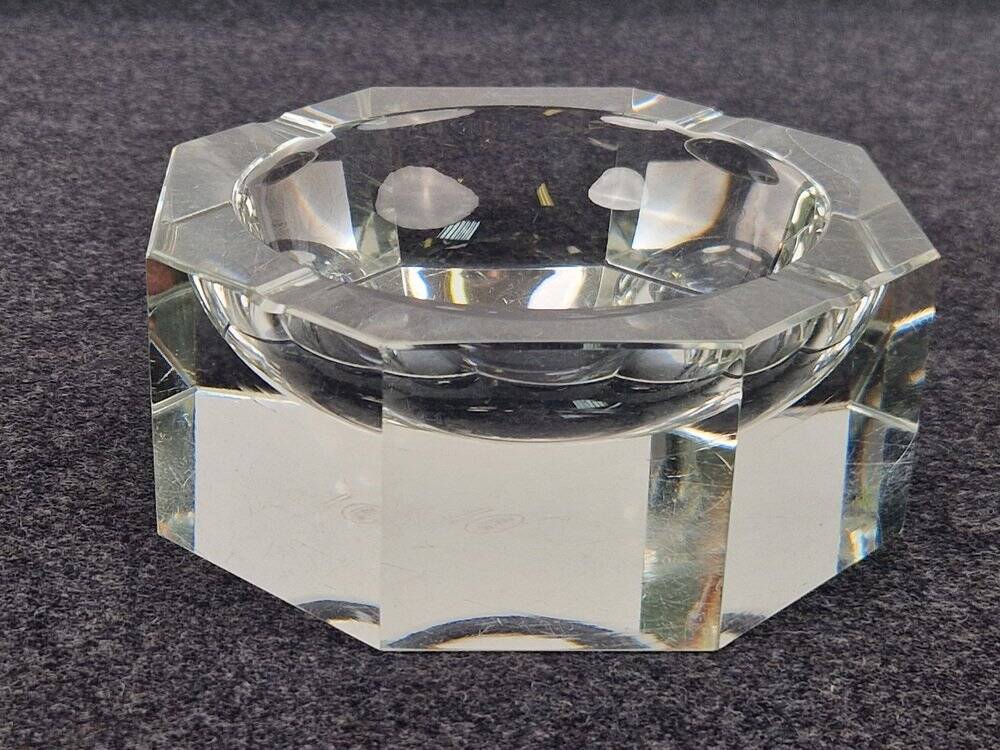 Art Nouveau Crystal Ashtray from Moser, 1940s